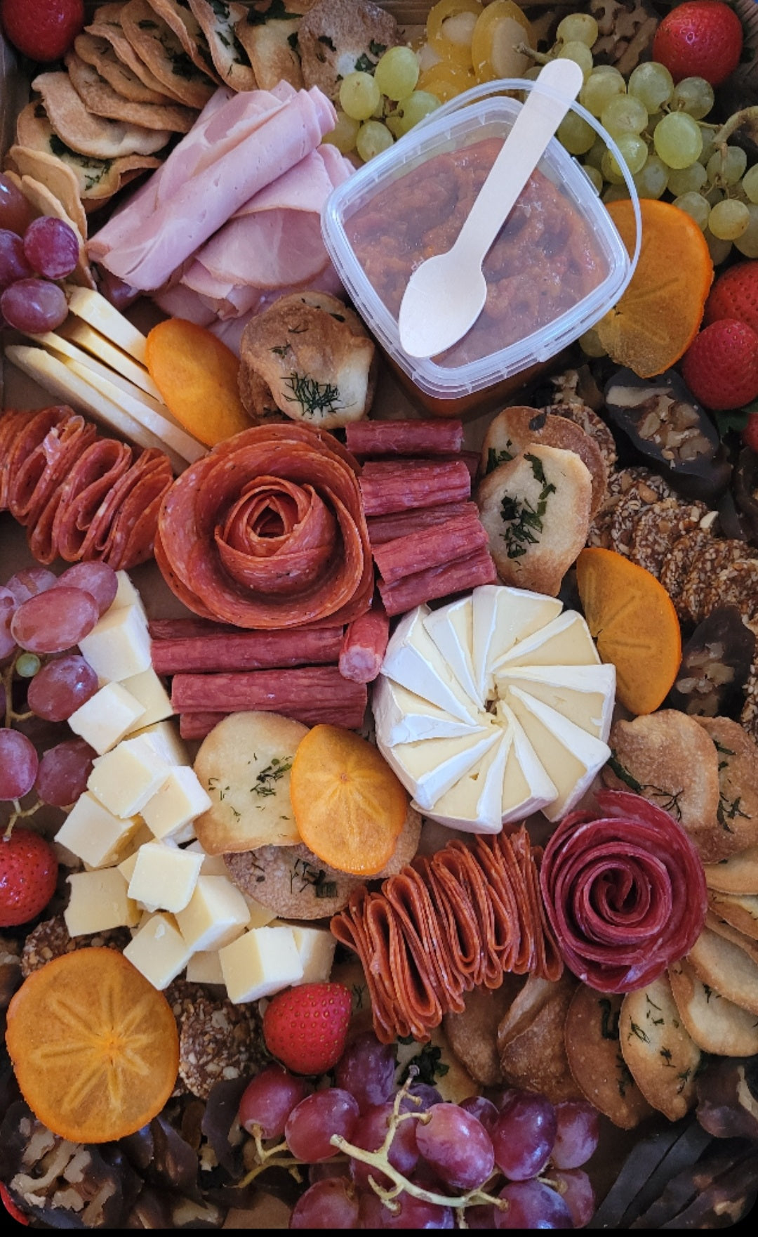 Platter with a twist. Size can be adjusted.  $25 per person . Delivered Melbourne wide only . Minimum order for 2 .